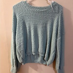 Altar’d state Cozy Textured Sweater - Light Blue